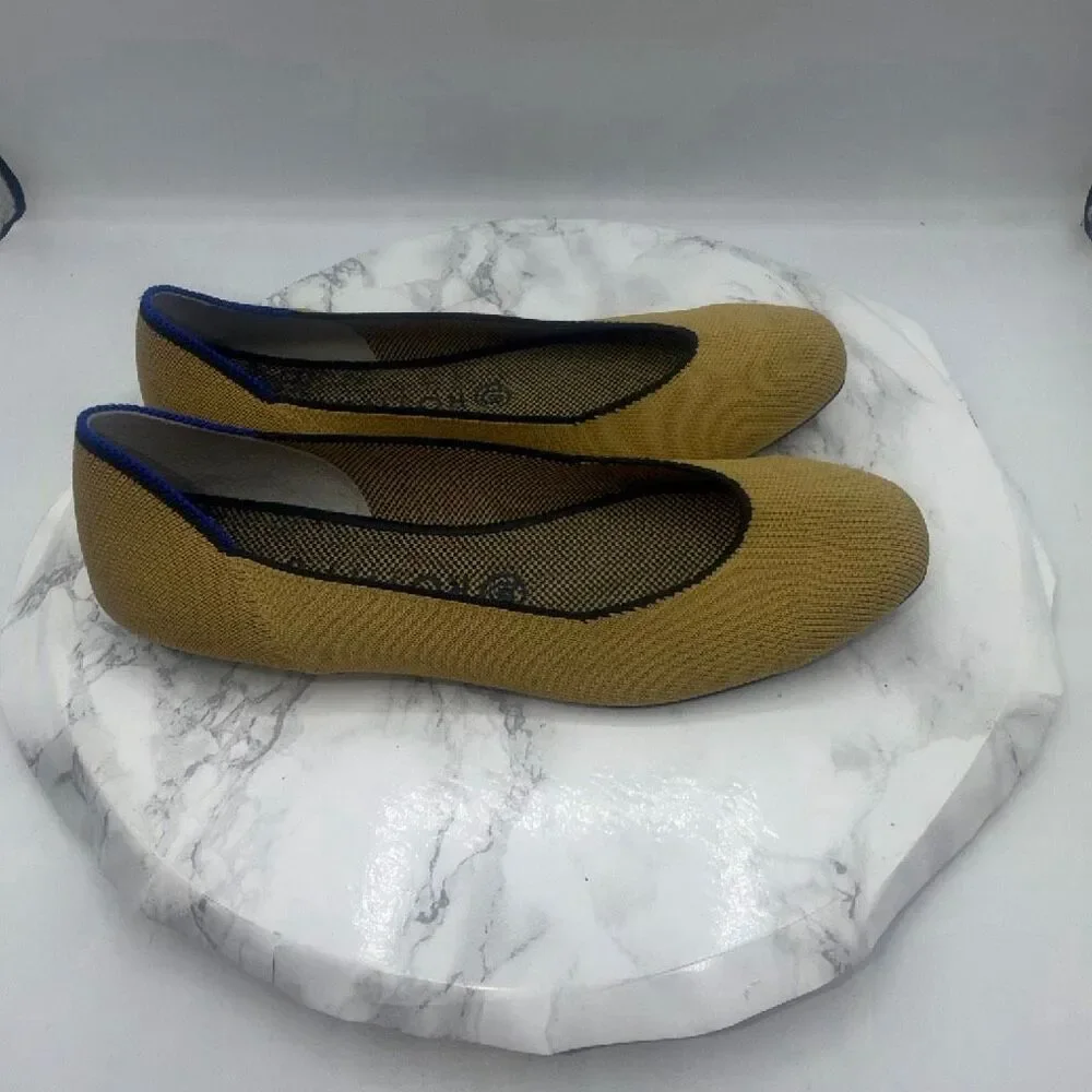 ROTHY’s Limited Edition / Retired The Square Flats Chai Yellow- 8.5
